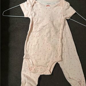 Carter’s Baby Floral Bodysuit & Footed Pants Set | 9 Months | Pink